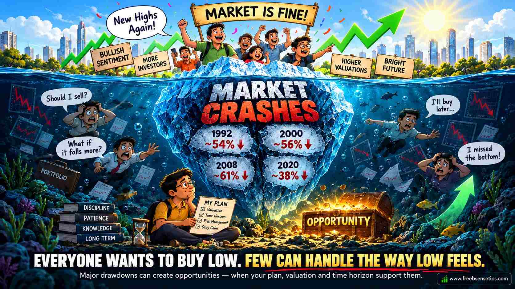 Market Crashes Create Opportunities: What History Teaches Long-Term Investors